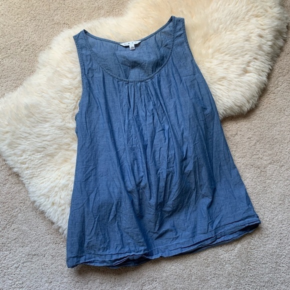 Cabi💕Chambray Tank Loose Top Blouse - Picture 1 of 5